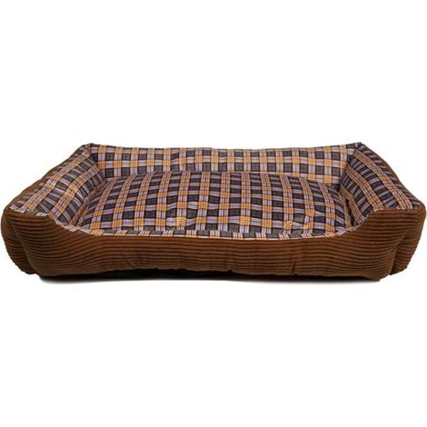 Canapé lit - Moelleux - XL - 90 x 70 x 20 cm - Marron - Intérieur