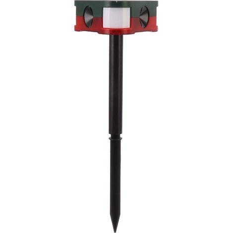 Alarme solaire répulsive pour animaux, longue portée, avec détecteur infrarouge, télécommande, idéale pour les vergers (1 W, 5 V). (1/5)