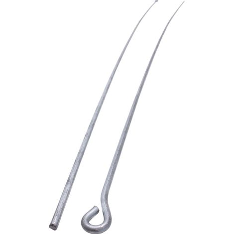 PROTEKTOR Fil de suspension avec œillet pour suspensions pour cloisons sèches 100 pièces, argent, accessoires pour profilés de plafond, Made in Germany - 1000mm