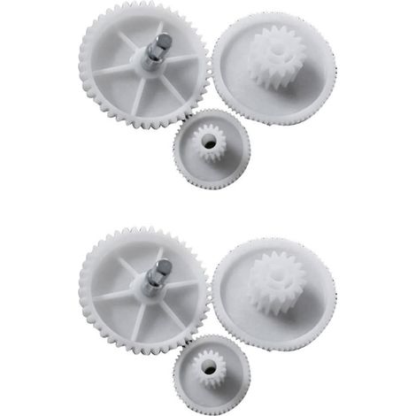 Lot de 6 engrenages de rechange en plastique pour hachoir à viande domestique (tailles S/M/L) (1/5)
