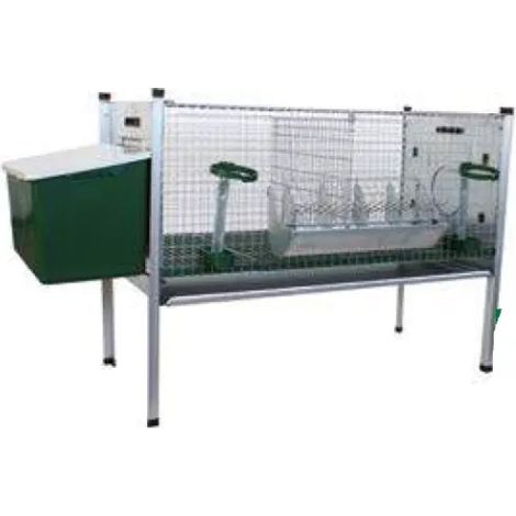Eko clapier 200001 Ropet 2 compartiments engraissement/engraissement empilable