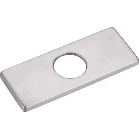 Couvercle de trou - PZCC - Rosace carrée - Inox - Pour évier monotrou - Couvre trous de montage (1/4)