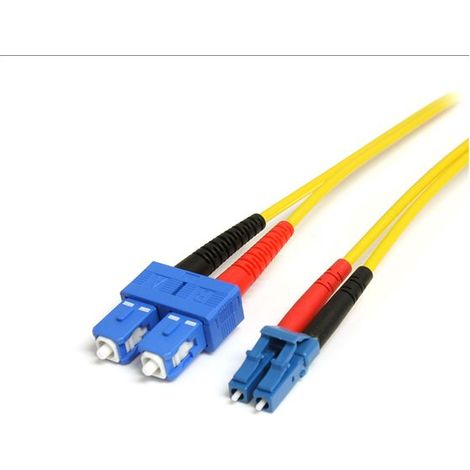 1m Single-Mode Fiber Patch Cable LC - SC StarTech.com Câble patch à fibre optique duplex monomode 1 m LC - SC - Câble réseau - mode unique LC (M) pour mode unique SC (M) - 1 m - fibre optique - duplex (1/5)