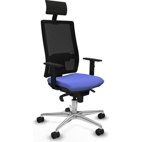 Piqueras y Crespo Horna silla de oficina negra ergonómica (1/3)