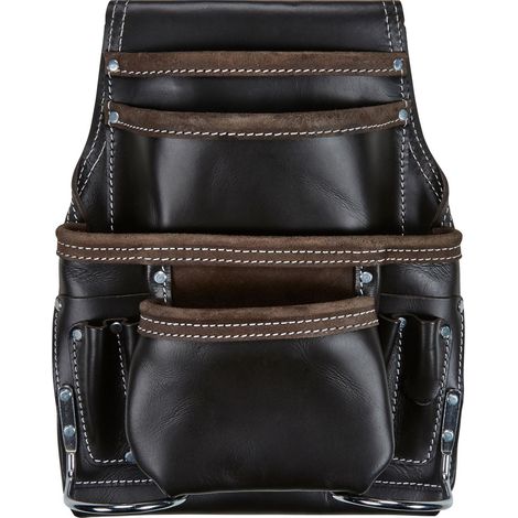 Bluespot Oil Tanned Leather Single Tool Nail Screw Pouch Rigger Bag (1/2)
