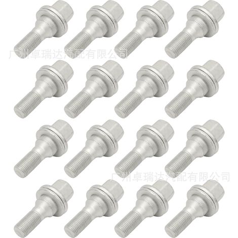 Boulons de roue 9817024580, lot of 16, M121.25, compatibles Peugeot, Citroën and Opel C2 (1/4)