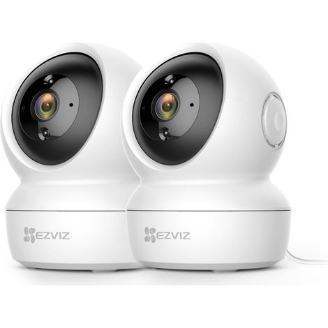 Caméra Surveillance WiFi Intérieure, Bébé Pan/Tilt à 360°, 2.4Ghz, Vision Nocturne Intelligente avec IR, Détection de Movement et Suivi Auto, Audio Bidirectionnel, C6N (1/5)
