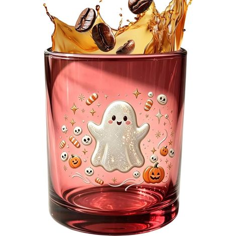 Verres Halloween Accessoire Saisonnier Lavable Et Étanche Verrerie de Fête pour Vin et Cocktail Pour Fête, Réunion Familiale, Bar, Photographie, Bière, Lait, Thé, Jus, Cocktail, (1/5)