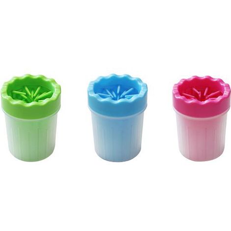 Nettoyeur de pattes pour chien. Douche portable pour pattes de chien et chat. Accessoire indispensable pour les promenades avec votre chien (taille moyenne).