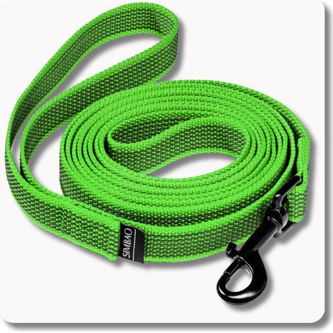 Guinzaglio antiscivolo VERDE - 3 m, 76 mm - cane 10-25 kg (1/5)