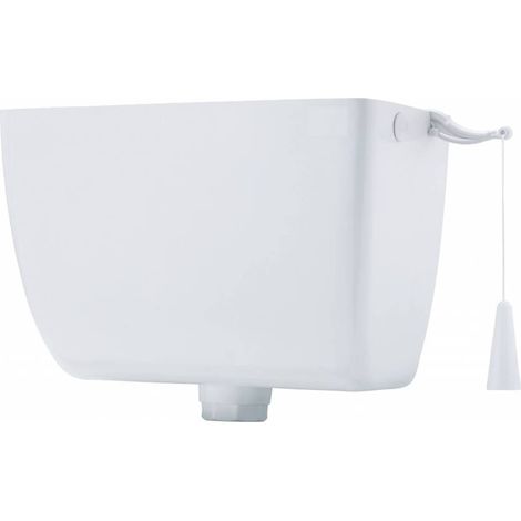 Marca – Réservoir de chasse d'eau 8L – Coquille ABS anti-âge – Raccordement ambidextre – Flotteur 3/8 – Dimensions 38x17x25 cm