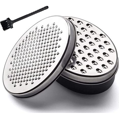 Boîte de rangement hermétique pour râpe à fromage, base antidérapante avec râpe fine, râpe fine portable pour agrumes et citrons, idéale pour la cuisine. (1/5)