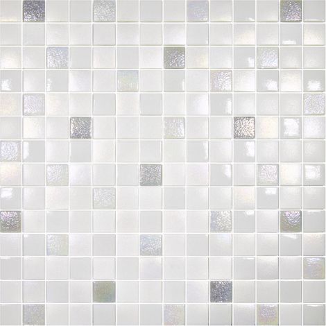 Mosaïque Texturas 2.3x2.3cm Ice mix mat. brillant et antidérapant sur trame nylon 33.3x33.3cm  - Boîte de 2 m2