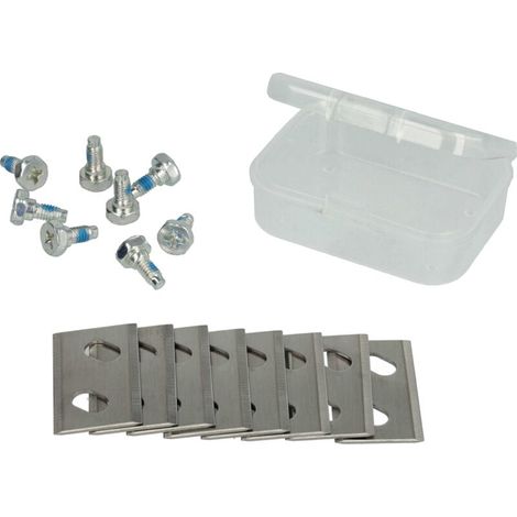 8x Lames compatible avec Cub Cadet XR5 4000, 3000, 2000, 1000 tondeuse - Lames de rechange, argenté, acier chrome-carbone (1/4)