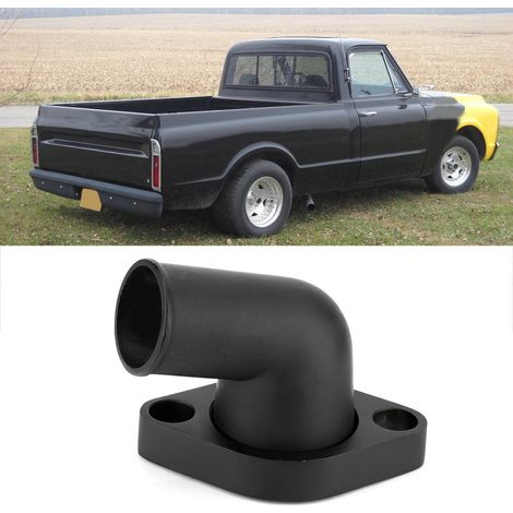 15° verstellbarer Thermostatanschluss für Chevy SBC BBC 283 302 305 327 350 Motoren, schwarzes Aluminiumgehäuse, Ersatzteil 8459BK (1/5)