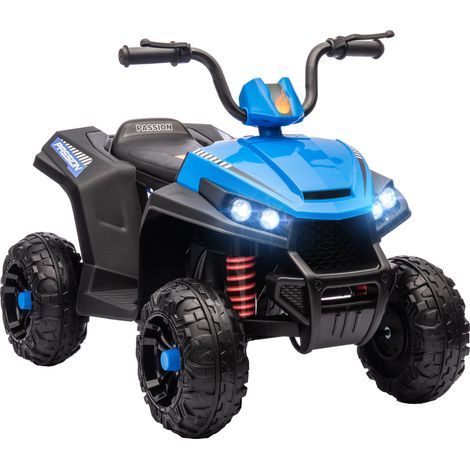 Quad électrique enfant 12V deux moteurs, marche avant/arrière, 3-5 ans, 85x55,5x62cm, bleu (1/5)