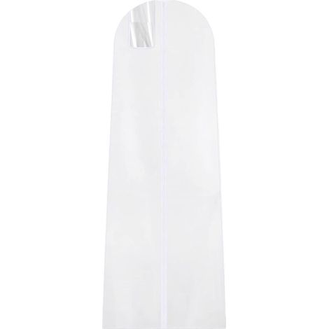 The dust cover measures 183 x 60 x 30 cm, is breathable and dustproof, and effectively protects evening dresses. (1/5)