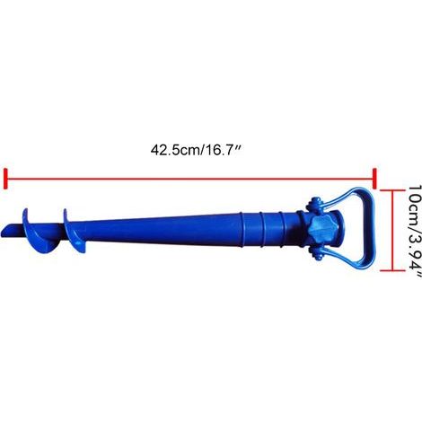 Piquet de parasol plage résistant à la rouille, pour parasol de plage, pêche et camping (1/5)