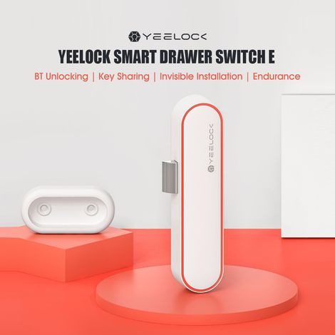 Verrou de tiroir intelligent YEELOCK, serrure électronique sans clé, gestion via application Bluetooth, antivol, sécurité enfants, verrou caché (1/5)
