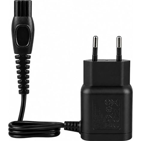 Chargeur 15V Compatible avec Philips OneBlade et Rasoirs Séries 3000-9000, Adaptateur Secteur USB avec Câble 1,5 m, Compatible avec HQ8505 QP6530 BG7025 HC7650, Chargeur de Remplacement Noir (1/5)