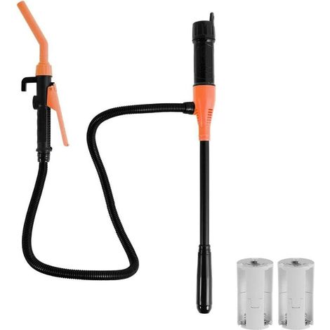 Portable Battery Operated Transfer Pump, Automatic Fuel Transfer Pump with Nozzle for Fast Flow Control and Shut-Off Water Fuel Transfer Pump for Gasoline, (1/5)