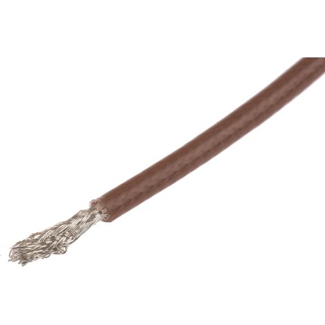 Câble coaxial RG178B/U RS PRO, Marron, Eca ( Prix pour Bobine de 25 Mètres ) (1/2)