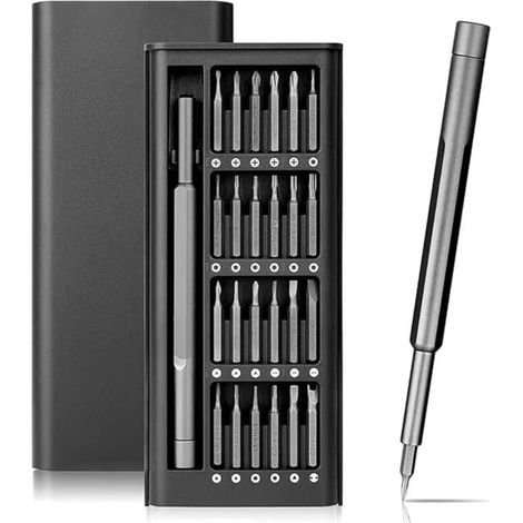 Jeu de tournevis de précision avec embouts Torx T2 à T10, étoile P2 à P5, Triwing Y000, etc. Compatible avec iPhone, MacBook, Switch, PS4, smartphones, ordinateurs portables, PC, lunettes et montres. (1/5)