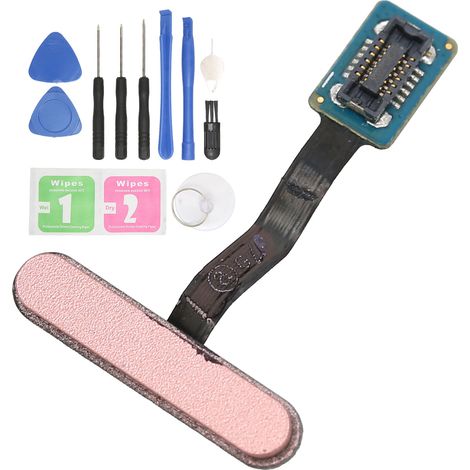 Câble flexible de bouton d'accueil avec identification par empreinte digitale pour S10E G970, remplacement, couleur rose (1/5)