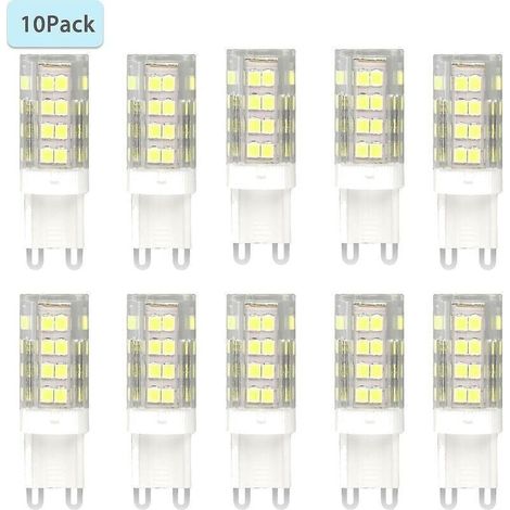 Packung mit 10 weißen G9-LED-Lampen (1/4)