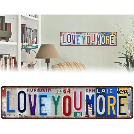 Creative Love You More Wall Decor Street Decor - One Wall Decor - 4010cm