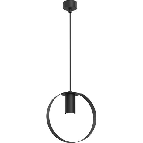 Suspension spot noire cercle Ø20 ORTIGA GU10 10W Shilo (1/3)