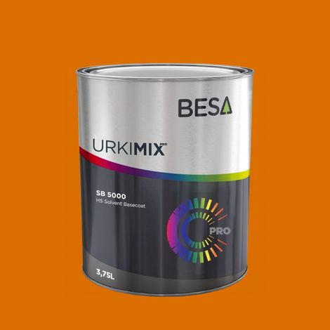 Pot de peinture Polyuréthane / bi composant Orange Jaune RAL 2000  Mat - 3 kg