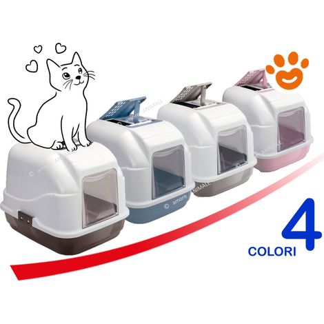 Imac EASY CAT LETTIERA chiusa per Gatto 50x40x40 cm - TORTORA