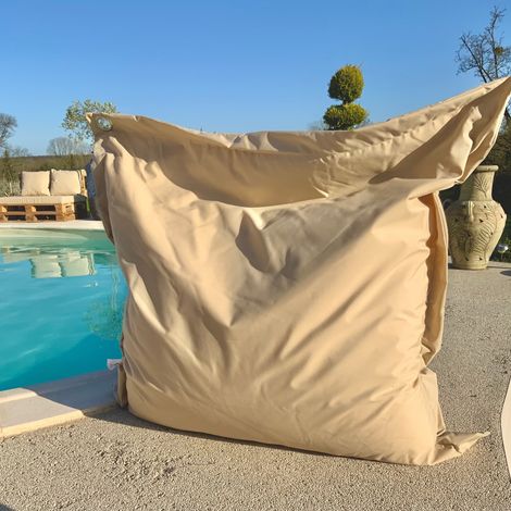 Big Coussin flottant Beige 140x140 cm