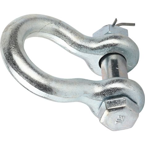 Manille lyre robuste américaine G2130 avec écrou, manille de levage marine, manille en U/D, 6,5 t (1/4)