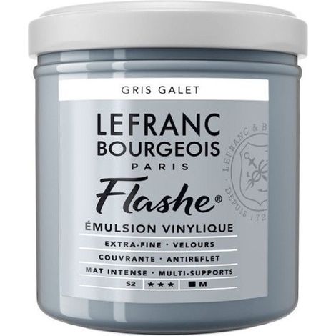 Peinture vinylique - Flashe - Gris galet - 262 - Lefranc Bourgeois - 125ml