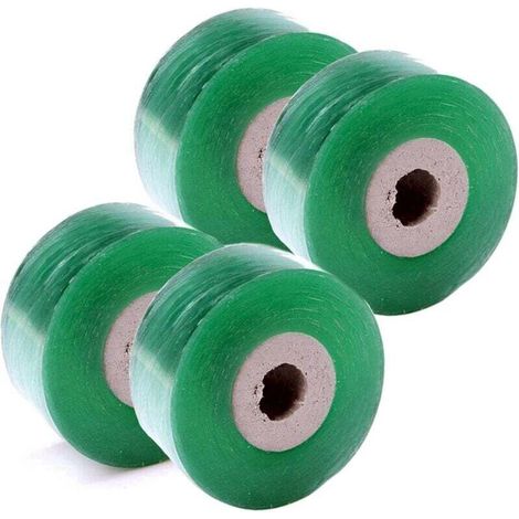4 Rollen Veredelungsband, 100 m x 2 cm, dehnbares Veredelungsband für Bäume, Pflanzenreparaturband, für Knospen, Pflanzen, Pflanzenreparatur