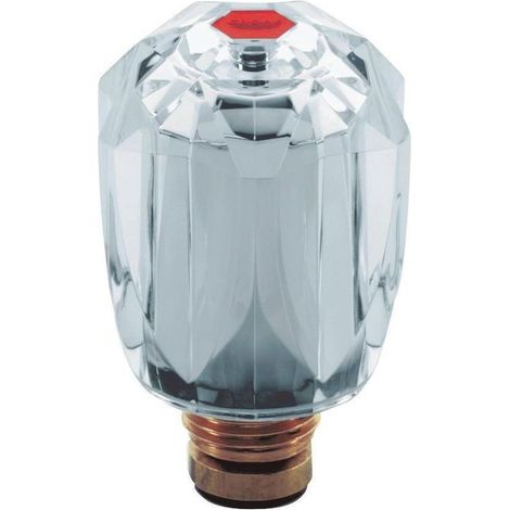GROHE Oberteil mit Brillant Griff Markierung rot 1/2'' chrom 45956000