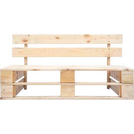 vidaXL Banco de palés para jardín madera (1/2)