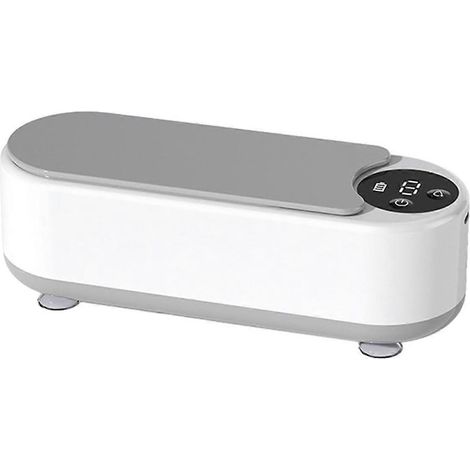 Nettoyeur de bijoux - Appareil de nettoyage portable 45 kHz 450 ml pour la maison, idéal pour nettoyer bagues, lunettes, montres et prothèses dentaires. (1/4)