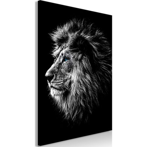 Tableau Imprimé "Blue Eyed Lion" 60 x 90 cm (1/2)