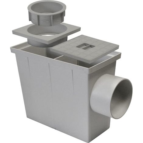 Jardibric – Regard pour évacuation directe des eaux pluviales – Dimensions l 27 cm x h 22 cm x p 14 cm – Drainage efficace et installation simplifiée