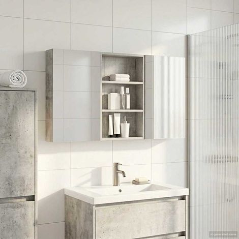 vidaXL Bathroom Cabinet Set 3 pcs 120 x 10.5 x 60.5 cm Engineered wood (1/5)