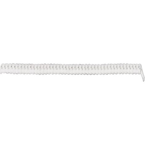 Câble spiralé LAPP X05VVH8-F 73222364 1000 mm / 3000 mm 3 G 0.75 mm² blanc 1 pc(s) X75529