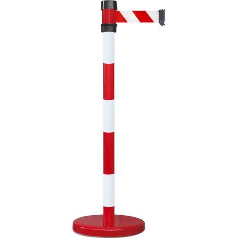 Barrière sécurité RS PRO Rouge en Métal, Long. 2m Haut. 980 mm Haut. 980mm ( Prix pour 1 )