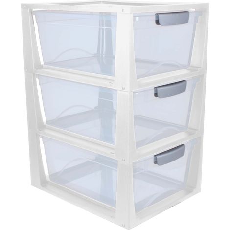 Tiroir de rangement empilable Omega 11L (lot de 3) (1/2)