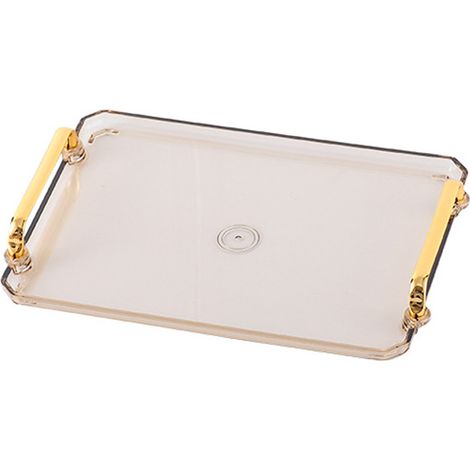 Plateau De Rangement - Acrylique Transparent - Pour Bijoux Clés Et Petits Objets - 1 Pièce (1/5)