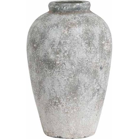 Aged Tall Vase - Ceramic - L28 x W28 x H45 cm - Stone