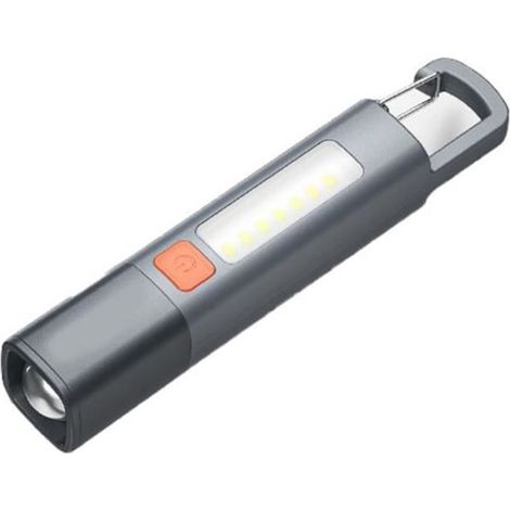 Lampe de poche LED - V GEBY - Torche - Rechargeable USB - 400 m - Puissant (1/4)
