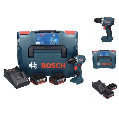 Trapano avvitatore a batteria Bosch GSR 18V-45 18 V 45 Nm brushless + 2x batteria ricaricabile 5,0 Ah + caricabatterie + L-Boxx